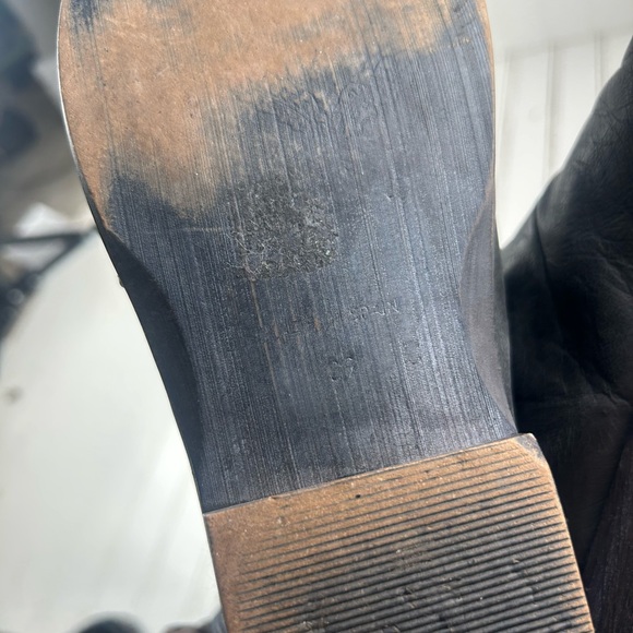 FREE PEOPLE Boho Mont Blanc Black Sandals Open Toe Slippers Flat Women’s Size 9 - Picture 12 of 12